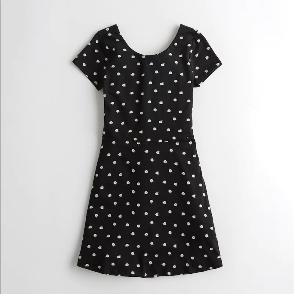 Hollister Soft Knit Open-Back Mini Dress